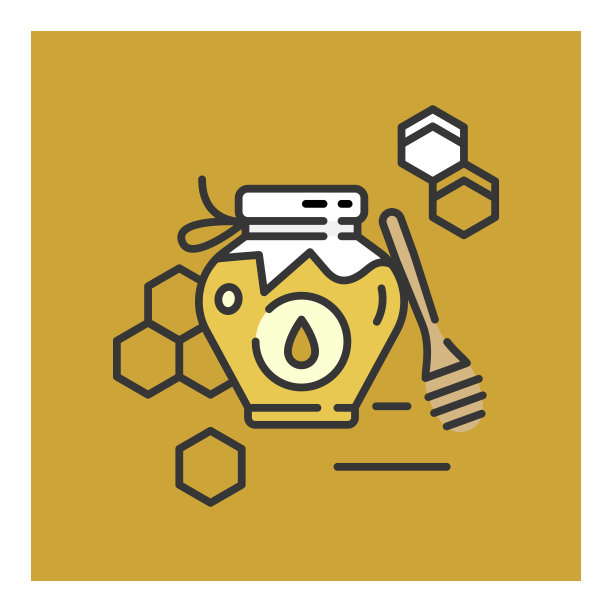 蜂蜜传统糖果和糖果。图片下载