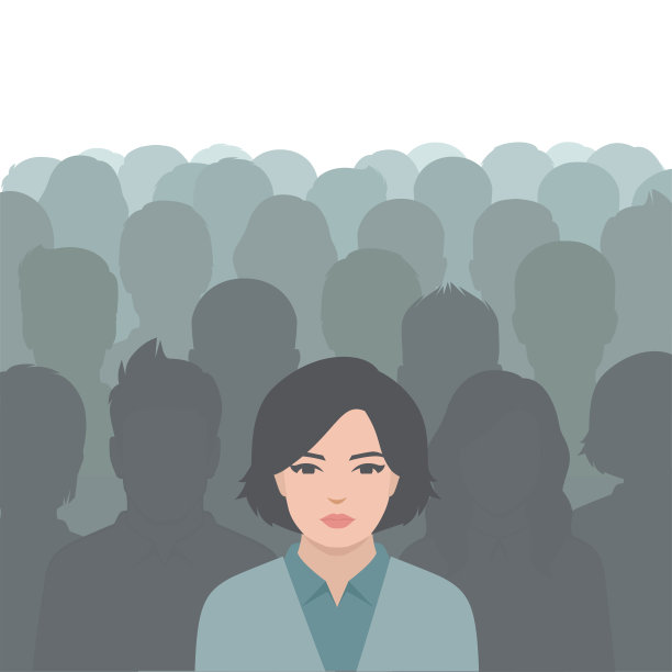 人在人群中图片下载