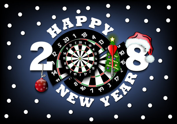 新年飞镖靶设计图片下载