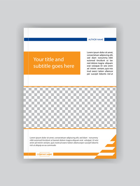 封面设计小册子模板，书，杂志，传单，横幅，小册子。放置商业和财务报告文本的地方。照片的地方。图片下载