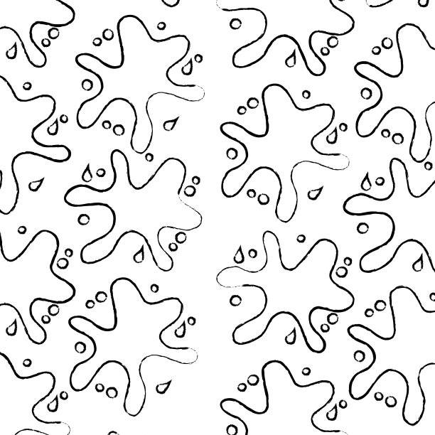 巧克力飞溅甜蜜美味无缝图案图片下载