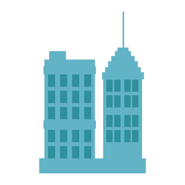 城市建筑物孤立图片下载