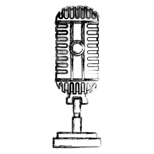 的麦克风孤立图片下载