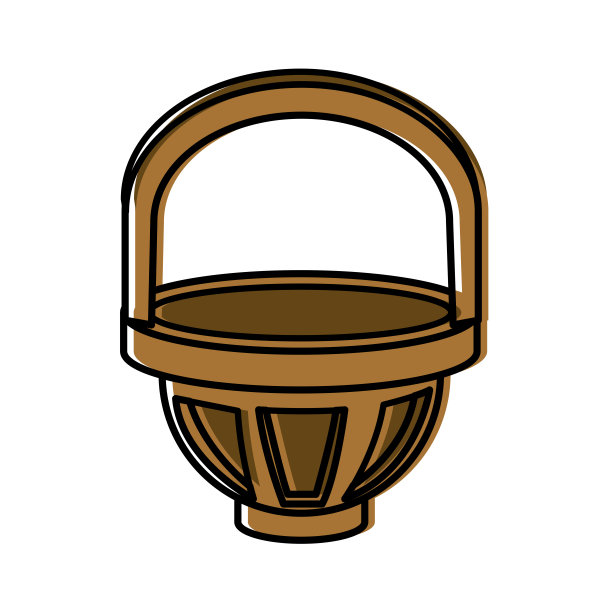 木篮孤立图片下载