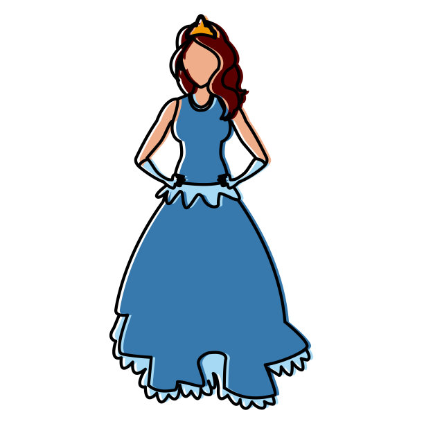 美丽的公主卡通图片下载