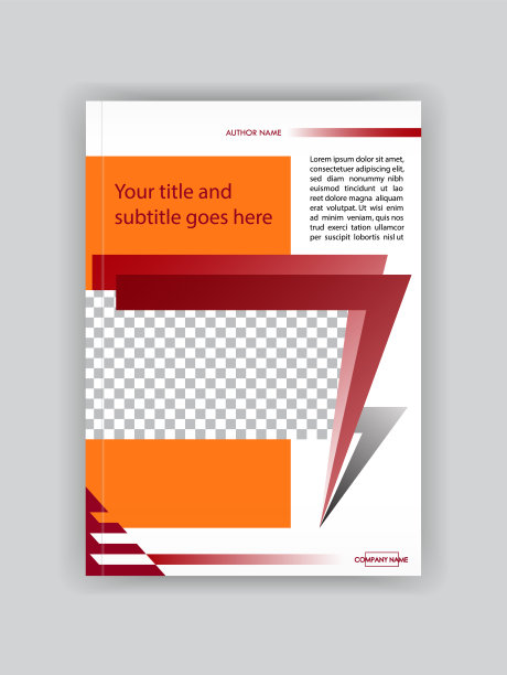 封面设计小册子模板，书，杂志，传单，横幅，小册子。放置商业和财务报告文本的地方。照片的地方。图片下载