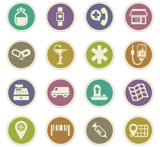 药店纸贴纸图片下载