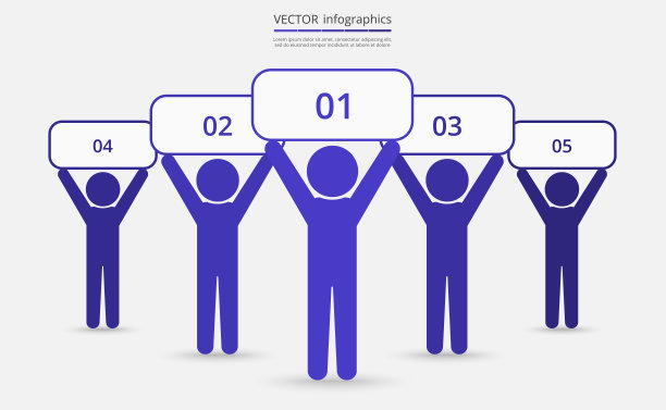 一组人的矢量图。图片下载