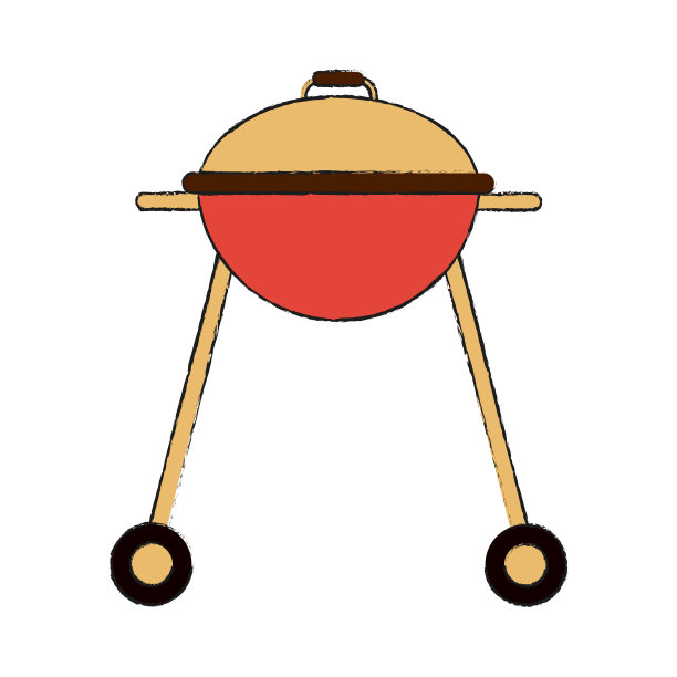 烧烤烤架孤立图片下载