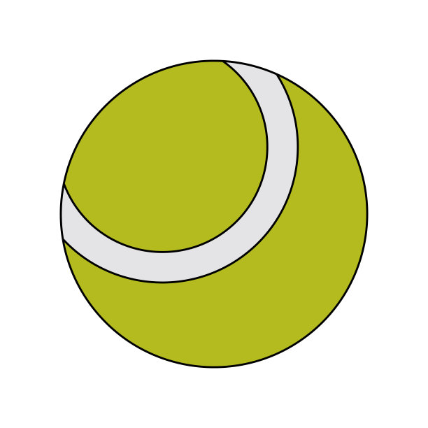 网球孤立图片下载