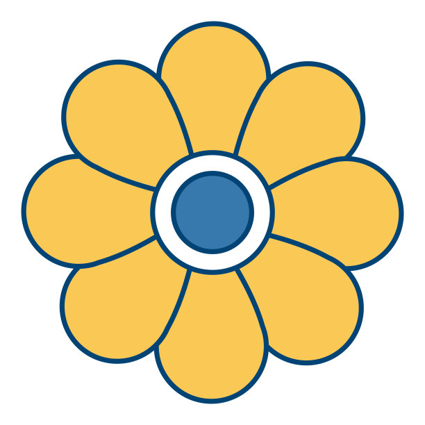 花孤立的象征图片下载