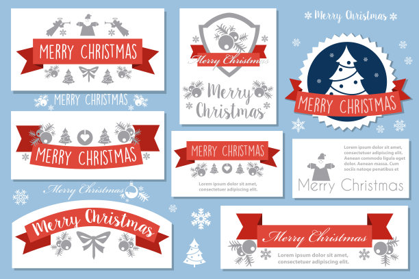 圣诞节庆祝的旗帜图片下载