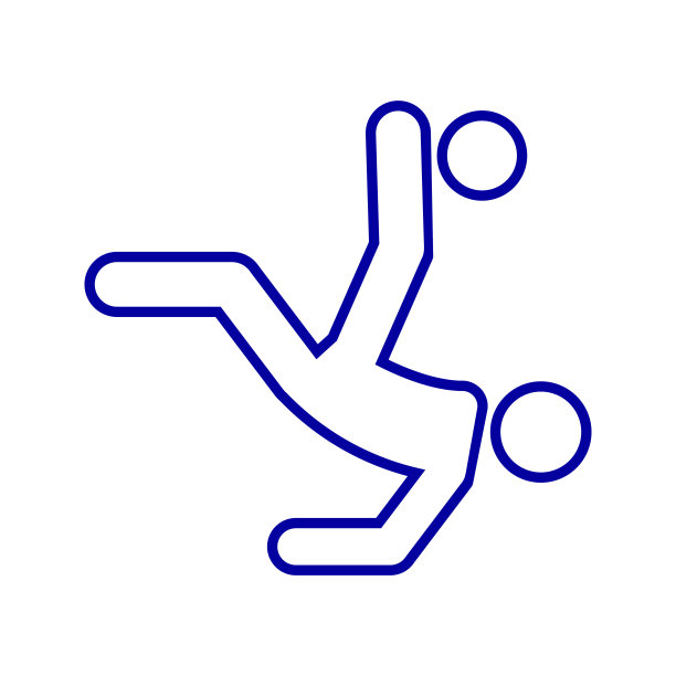 足球运动倒钩剪影矢量图图片下载