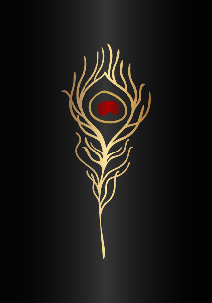 金孔雀羽毛图片下载