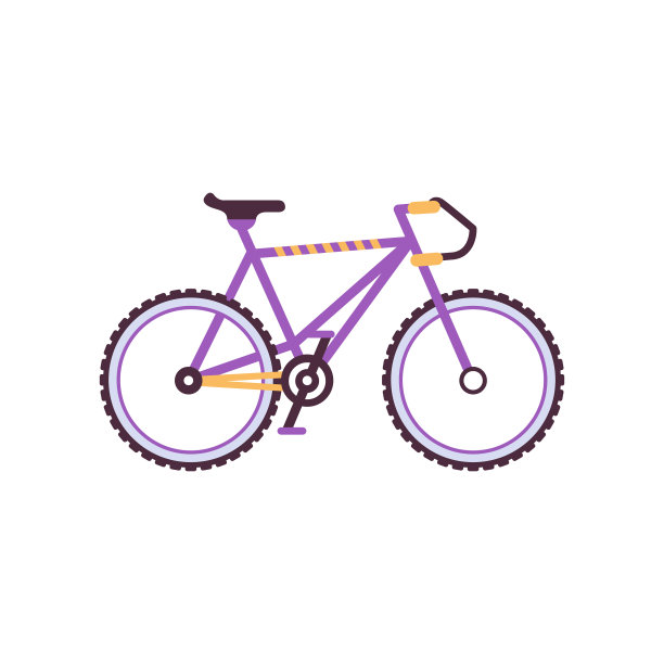 公路自行车，现代自行车矢量插图图片下载