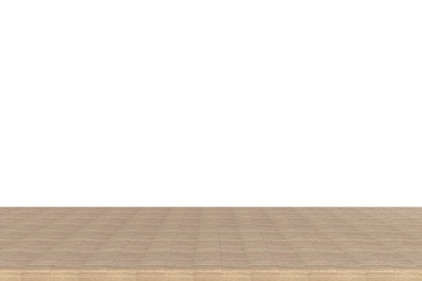 空的硬木桌顶或柜台孤立在白色背景上。产品展示图片下载