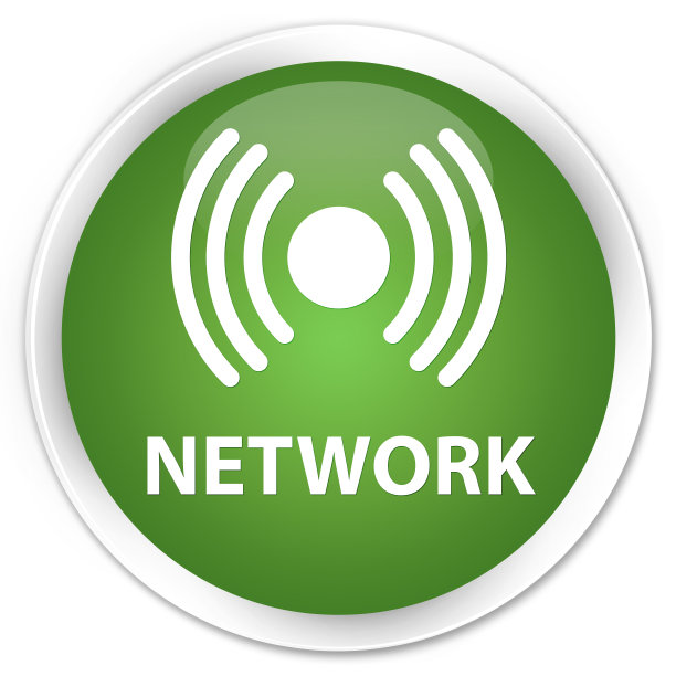网络(信号图标)优质软绿色圆形按钮图片下载