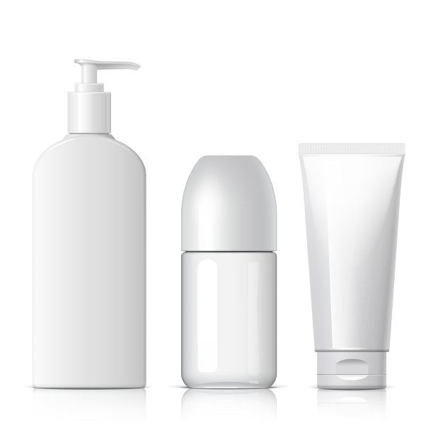 逼真的化妆瓶可以喷雾器容器。图片下载