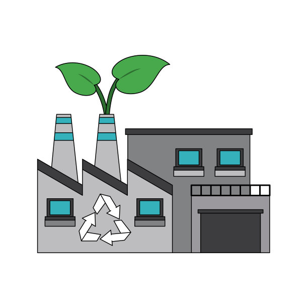 绿色工厂的象征图片下载