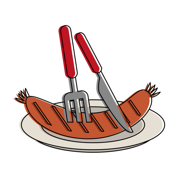 香肠在菜图片下载