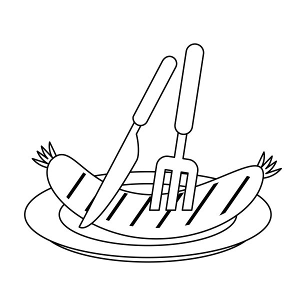 香肠在菜图片下载