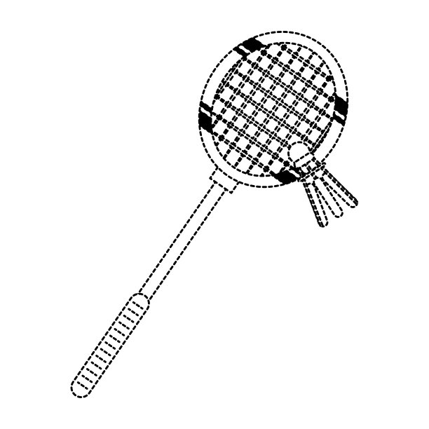 羽毛球运动的象征图片下载