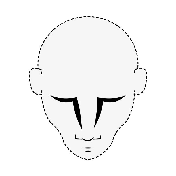 男人头孤立图片下载