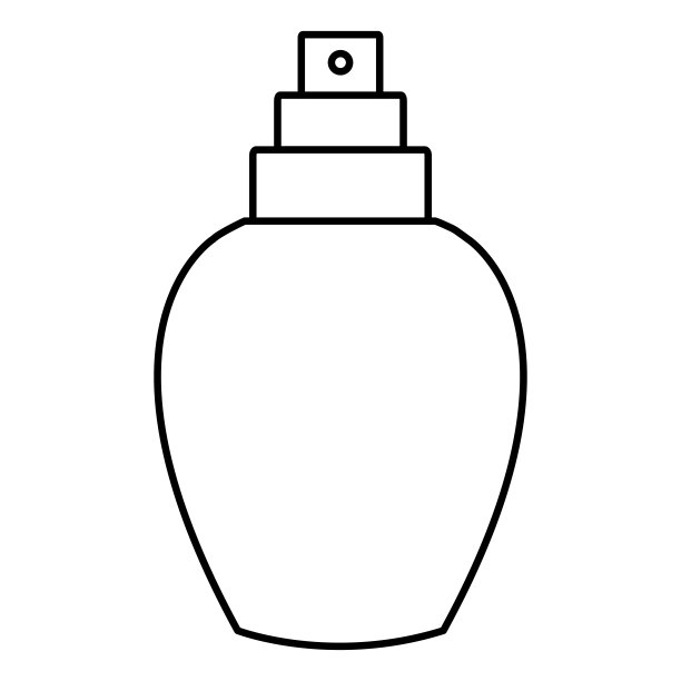 香水瓶子孤立图片下载