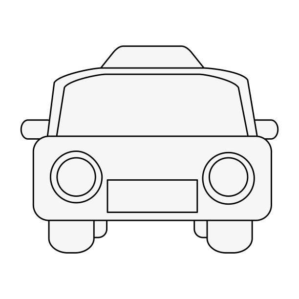 出租车前视图图片下载