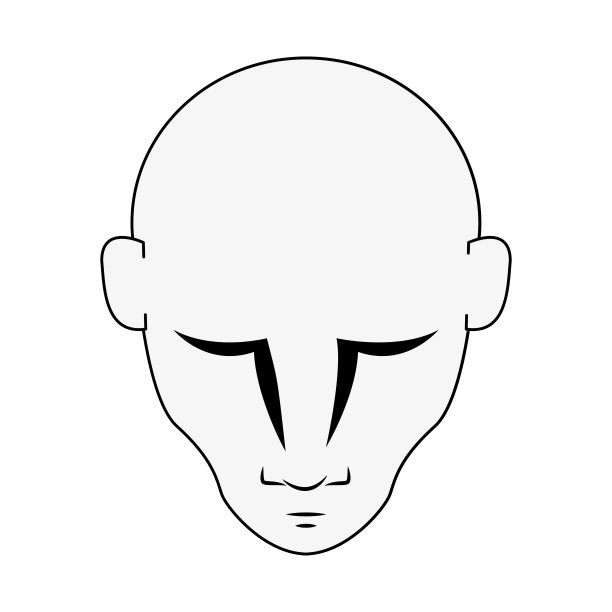 男人头孤立图片下载