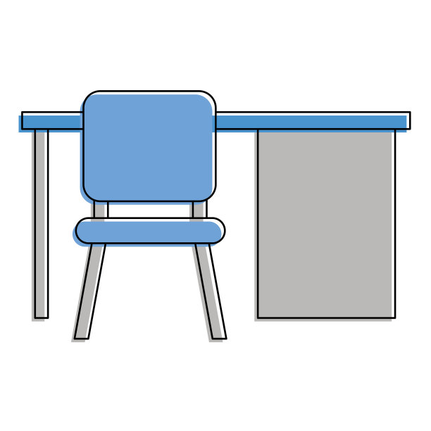 办公桌椅图片下载