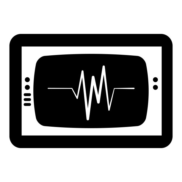 心电监护仪隔离图标图片下载