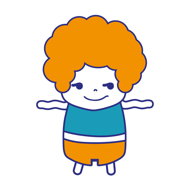 五颜六色的男孩，卷头发和淘气的脸图片下载