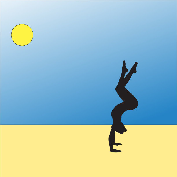 剪影年轻女子练习瑜伽。女孩普拉提。向量上的抽象背景莲花图片下载