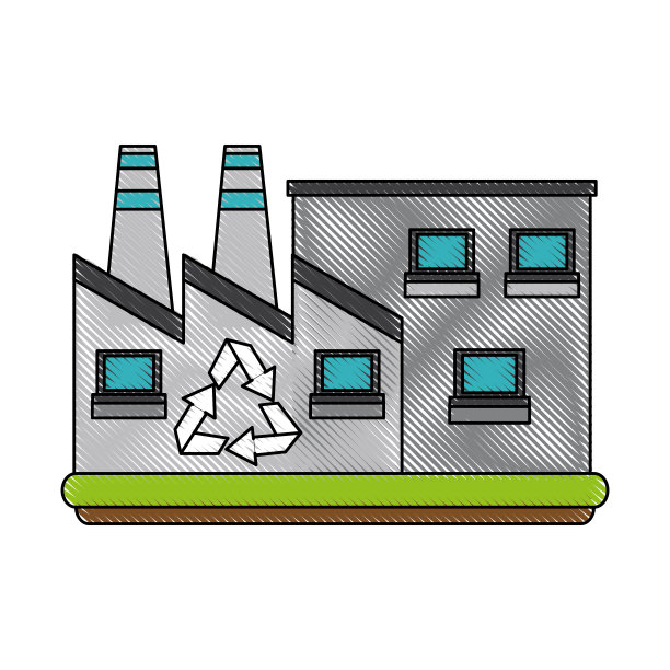 绿色工厂的象征图片下载