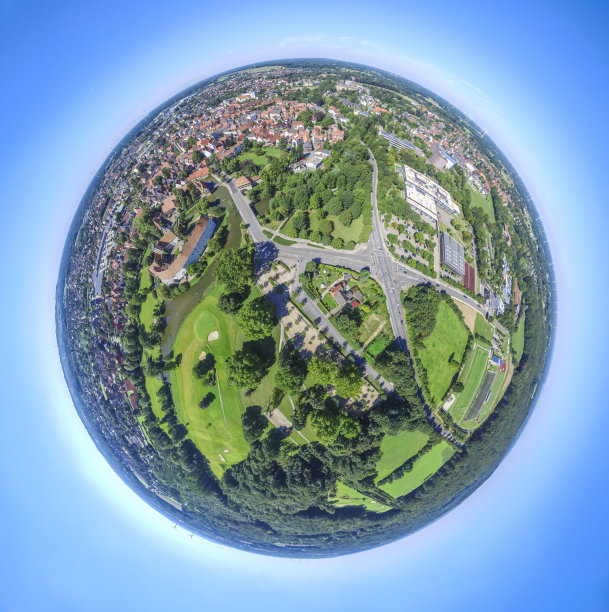 历史名城施泰因福特的鸟瞰图图片下载