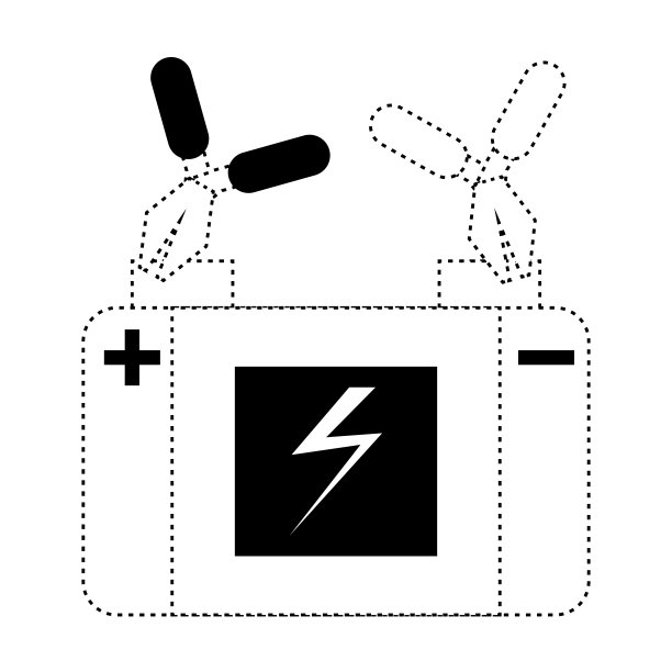 汽车电池图标形象图片下载