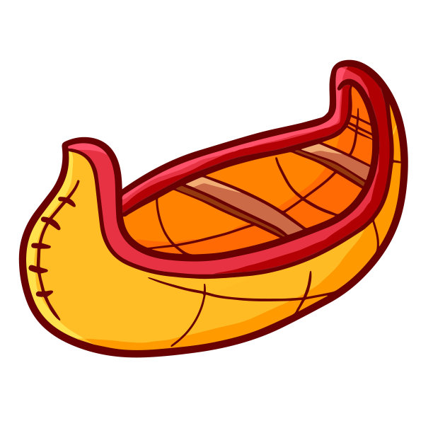 假日红色橙色独木舟图片下载