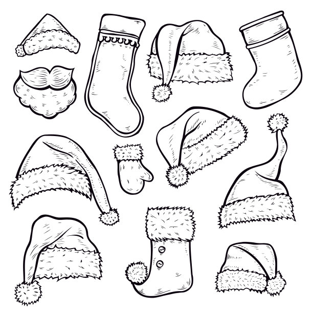 针织帽子孤立图片下载