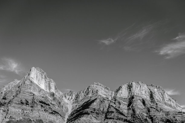 加拿大落基山脉山脊线图片下载