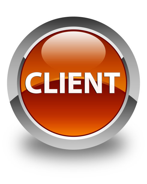 客户有光泽的棕色圆形按钮图片下载