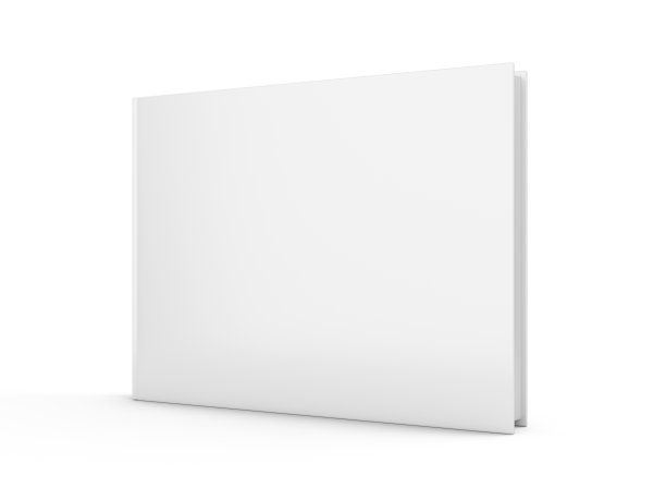 3D渲染空白书的白色背景图片下载