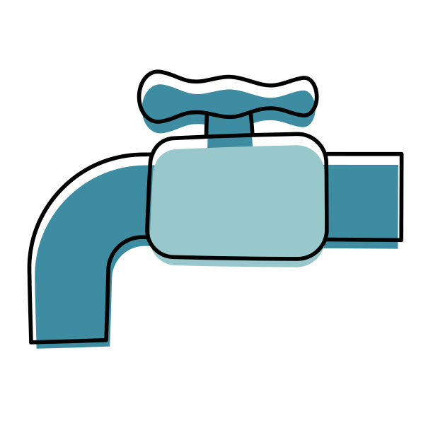 水龙头孤立卡通图片下载
