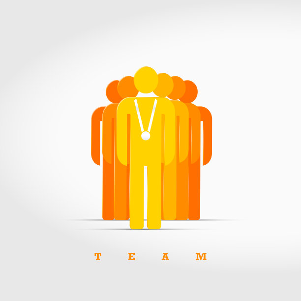 业务团队3D矢量图标。领先者拿着勋章领先图片下载