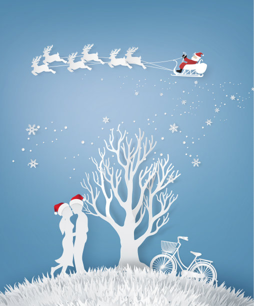 情侣们拥抱在没有树叶的草地上图片下载