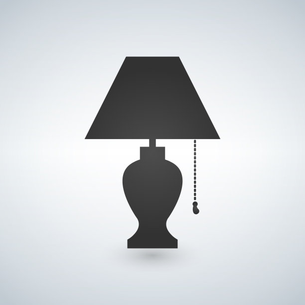 台灯孤立在白色背景上图片下载