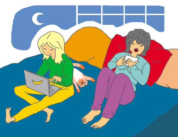 两个女人交流图片下载