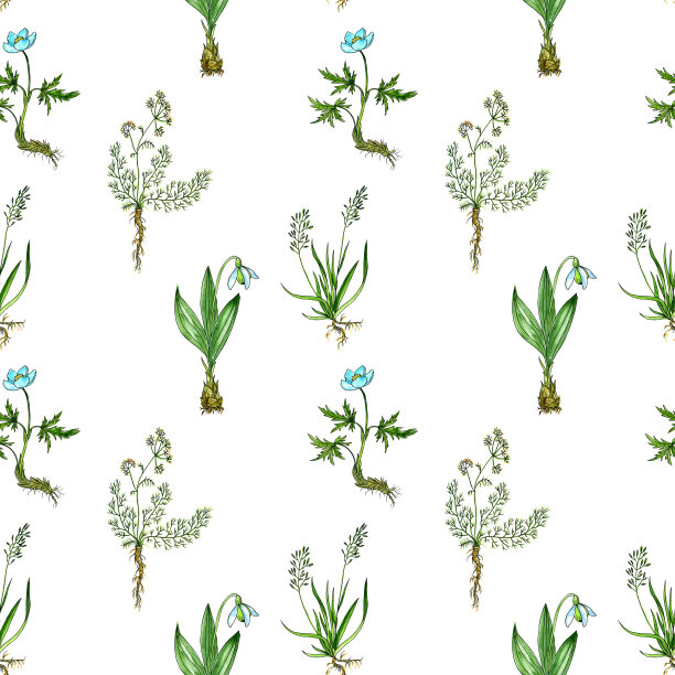 无缝图案与绘图工厂图片下载