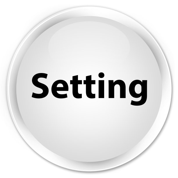 设置溢价白色圆形按钮图片下载