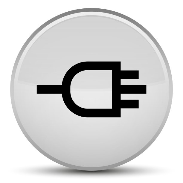 连接图标特殊的白色圆形按钮图片下载